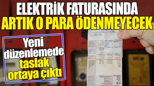 Elektrik Faturasında Yeni Düzenleme