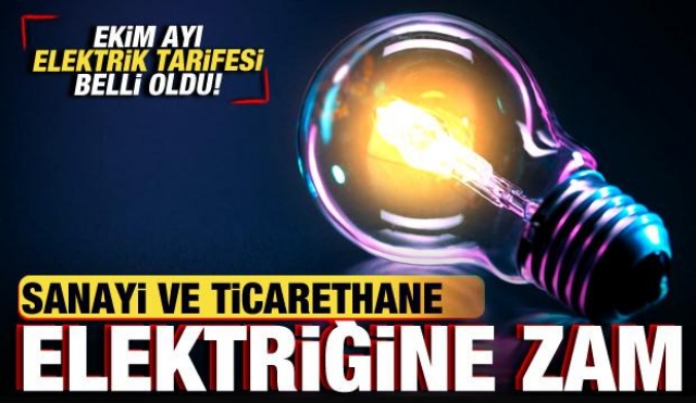 Elektrik Fiyatlarına Ekim Ayında Zam Geldi, Sanayi Elektriği Yüzde 20 Zamlandı