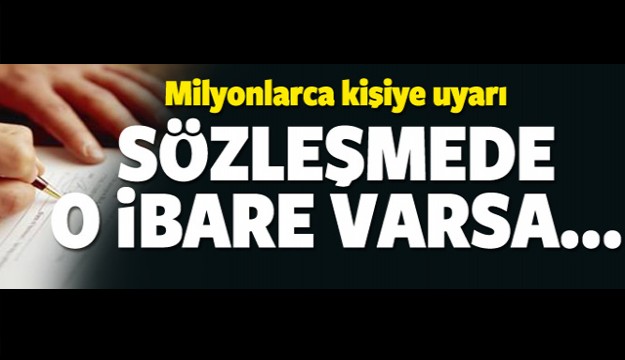 Emeklilere uyarı! Sözleşmede o ibare varsa...