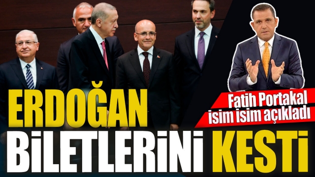 Erdoğan biletlerini kesti