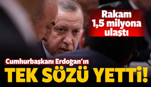 Erdoğan'ın tek sözü yetti! 4 ayda...