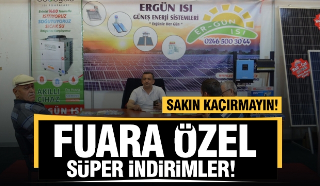 Ergün Isı, 26. Isparta SANTEK Fuarı'nda Özel Kampanyalar ve İndirimler Sunuyor!
