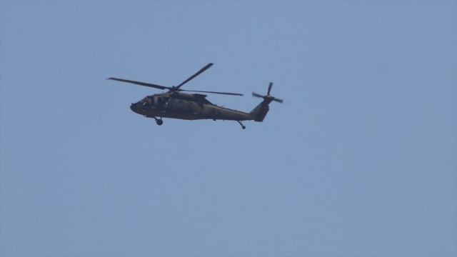 Fırat'ın doğusunda üçüncü ortak helikopter uçuşu