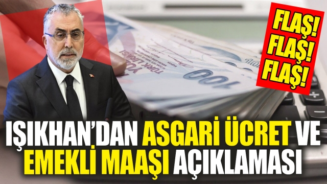 Flaş Asgari Ücret Açıklaması