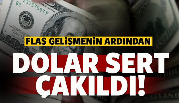 Flaş kararın ardından dolar sert çakıldı