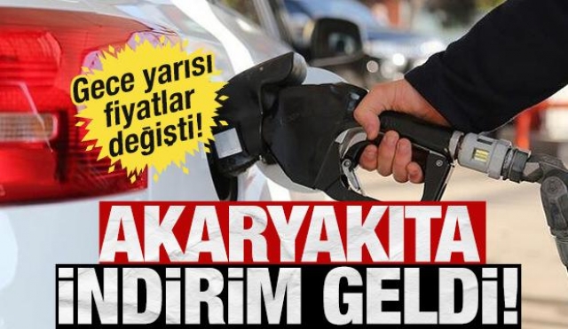 Gece Yarısı Akaryakıta İndirim Geldi
