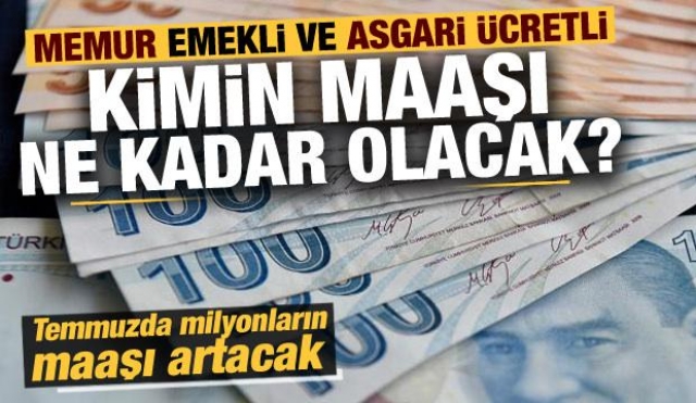 Gelir Düzeyinde Önemli Gelişmeler: Asgari Ücret, Memur ve Emekli Maaşlarına Refah Payı ve Enflasyonla Beraber Artış Yolda