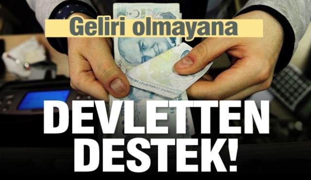 Geliri olmayana devletten destek