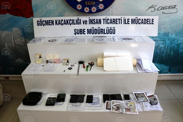 göçmen kaçakçılığı ve sahte evrak operasyonu