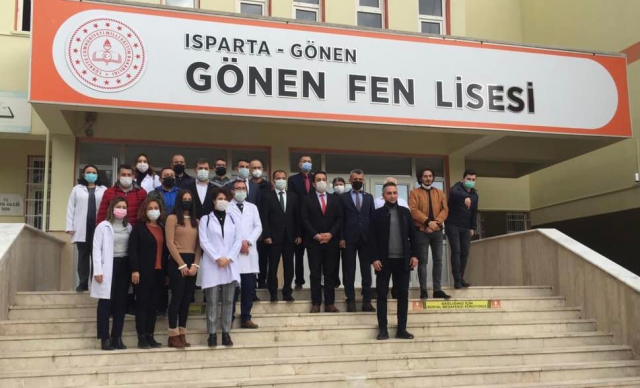Gönen Fen Lisesi Kütüphanesi açıldı