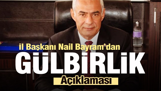 GÜL BİRLİK SİYASETE MALZEME OLACAK BİR KURUM OLMAMALI