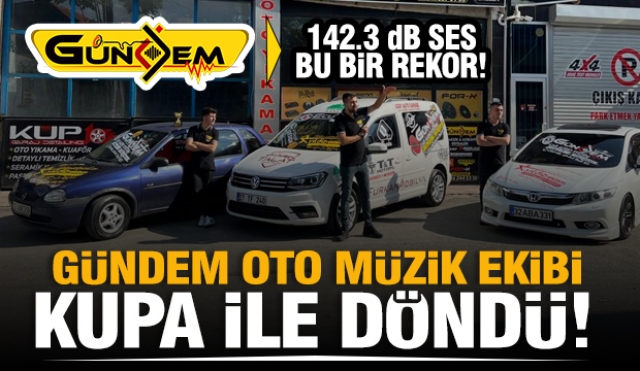 GÜNDEM OTO MÜZİK EKİBİ BURDUR'DAN ISPARTA'YA KUPA İLE DÖNDÜ