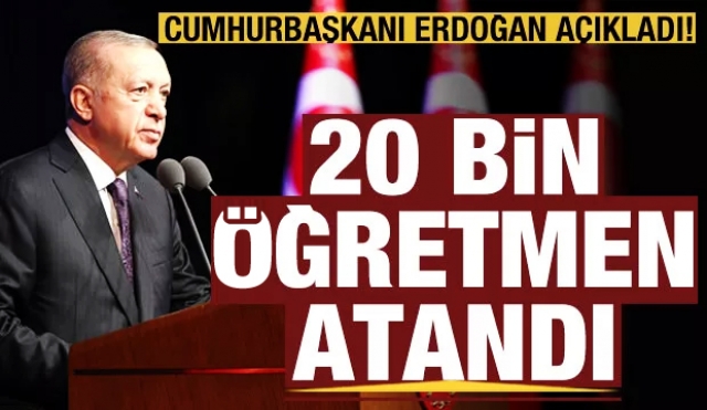 HABER AJANSI: 20 BİN ÖĞRETMEN ATANDI