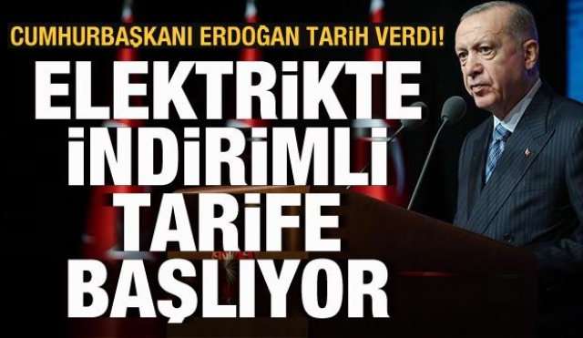 HABER  AJANSI: ELEKTRİKTE İNDİRİMLİ TARİFE 1 MART'TA BAŞLIYOR