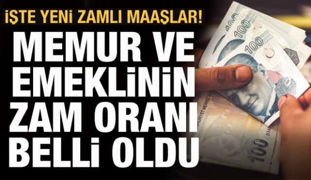 HABER AJANSLARI: ZAM ORANLARI BELLİ OLDU KAÇ LİRA MAAŞ ALACAKLAR?