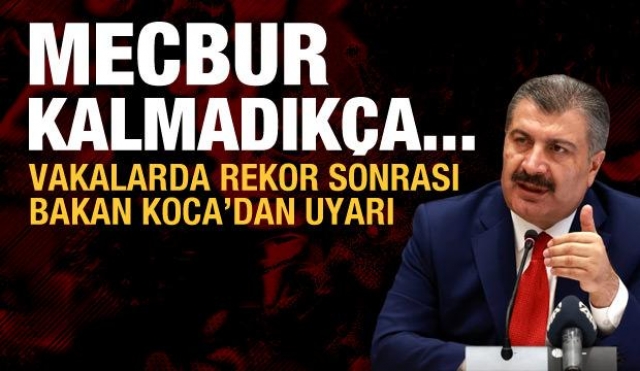 Haber: Bakan Koca: ''Mecbur Kalmadıkça...' diye uyardı!