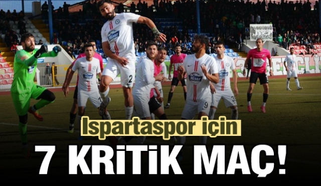 HABER:  ISPARTA 32 SPOR İÇİN 7 KRİTİK MAÇ...!