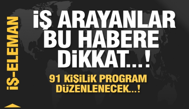Haber: Isparta'da  3 ay süreli 91 kişi işe alınacak