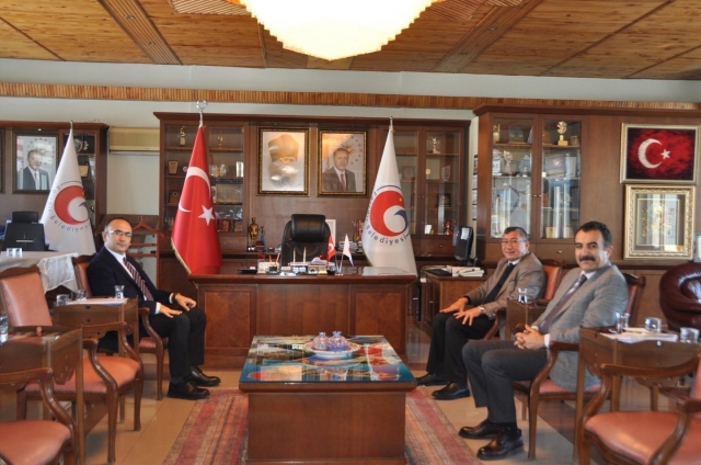 HABER: ​KARAYOLLARI BÖLGE MÜDÜRÜ AHMET GÜLŞEN BAŞKAN VELİ GÖK'Ü ZİYARET ETTİ
