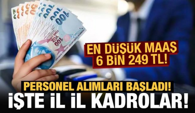 Haber: Personel alımları başladı...