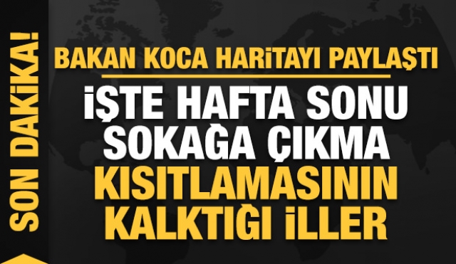   HAFTA SONU KISITLAMASI DÜŞÜK VE ORTA RİSKLİ İLLERDE TAMAMEN KALKTI