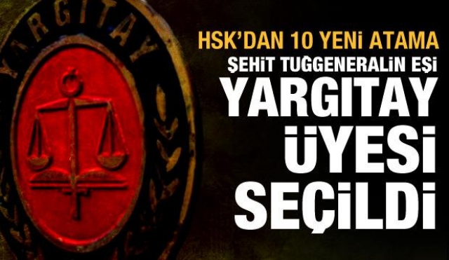 Hakimler ve Savcılar Kurulu (HSK) Genel Kurulu, Yargıtay'a 10 yeni üye seçti.