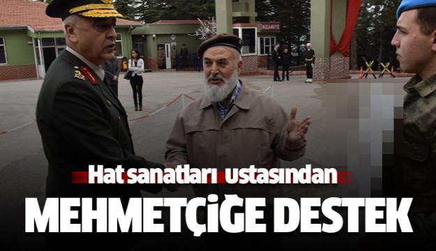 Hat Sanatçısı Eyisaraç'tan Mehmetçik'e destek   