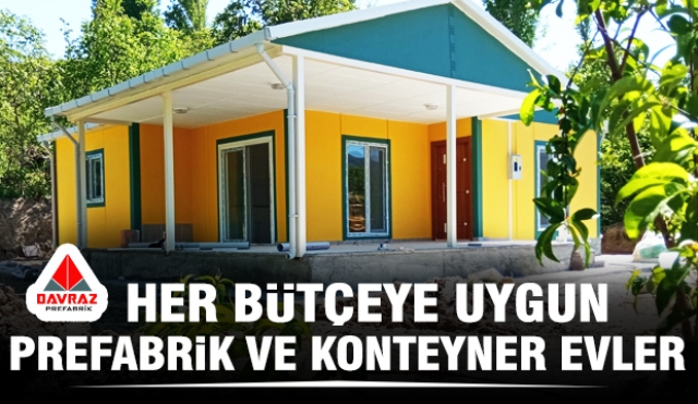 Her bütçeye uygun konteyner ve prefabrik evler için Davraz Prefabrik