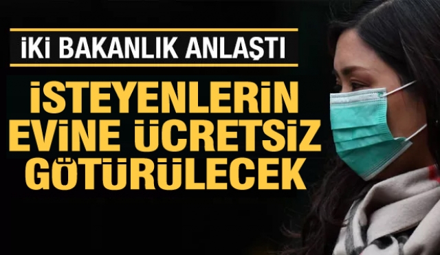 Her eve ücretsiz maske dağıtılacak!