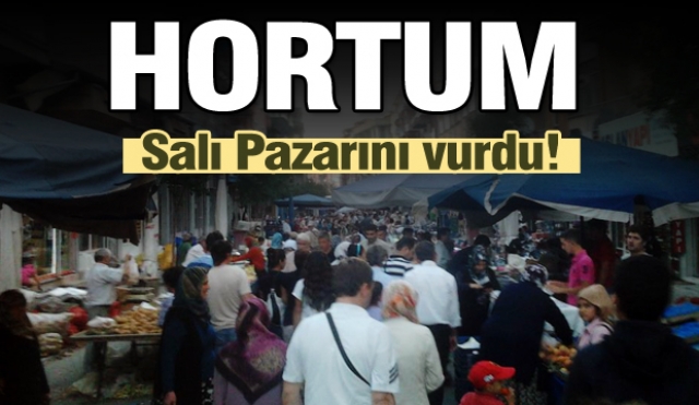 Hortum Isparta Salı Pazarını da etkiledi