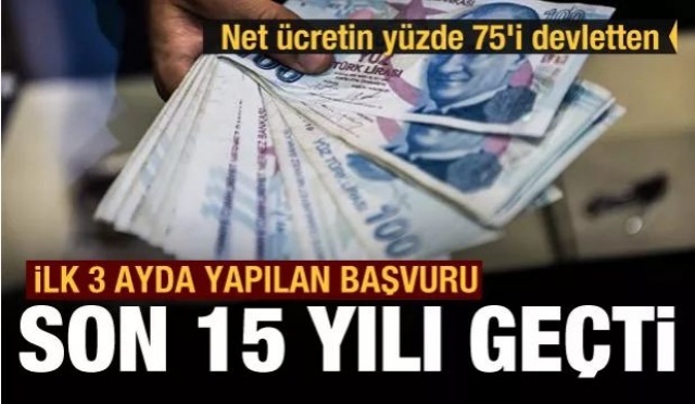 İlk 3 ayda yapılan başvuru sayısı son 15 yılı geçti