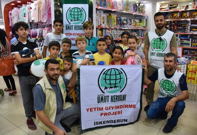 İskenderun Umut Kervanı yetim çocukların yüzünü güldürdü 