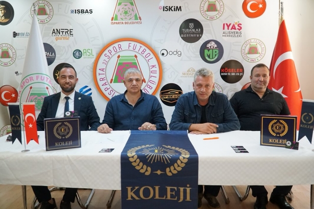 Isparta32spor ve E Koleji Arasında Ana Sponsorluk Anlaşması İmzalandı