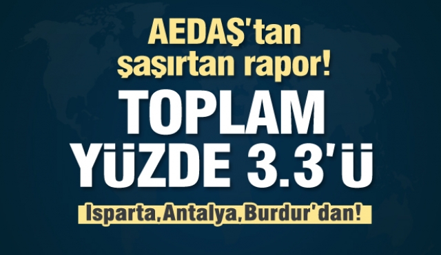  Isparta, Antalya, Burdur toplam ne kadar tüketti? rapor açıklandı