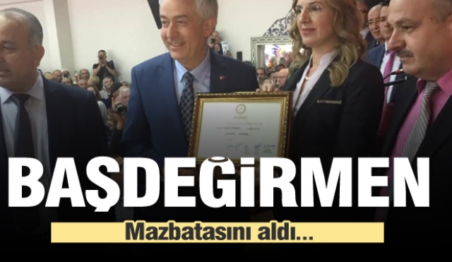 Isparta Belediye Başkanı Başdeğirmen mazbatasını aldı