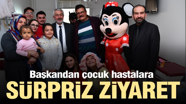 Isparta Belediye Başkanından çocuk hastalara sürpriz ziyaret