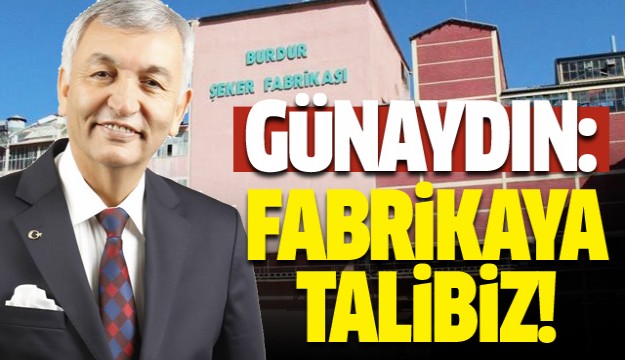 ISPARTA BELEDİYESİ BURDUR ŞEKER FABRİKASINA TALİP