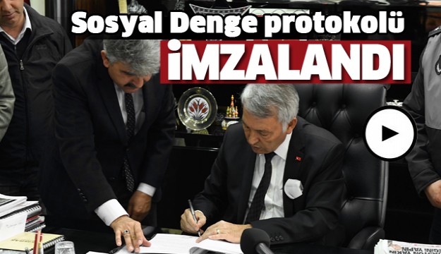 Isparta Belediyesi’nden Sosyal Denge protokolü  