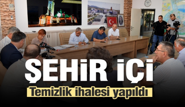 Isparta Belediyesi şehir içi temizlik ihalesi yapıldı