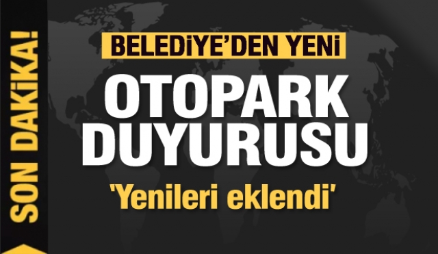 Isparta Belediyesi'nden yeni ücretli otopark duyurusu