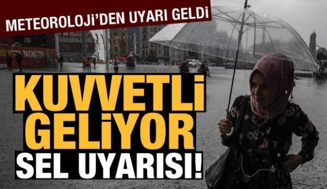 Isparta Çevrelerinde Kuvvetli Sağanak Yağış Uyarısı!
