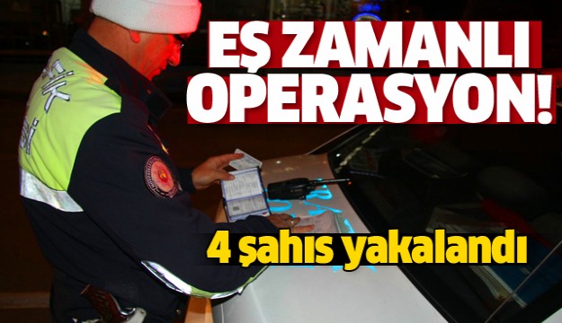  Isparta’da 260 polis ve 40 ayrı noktada eş zamanlı uygulama 