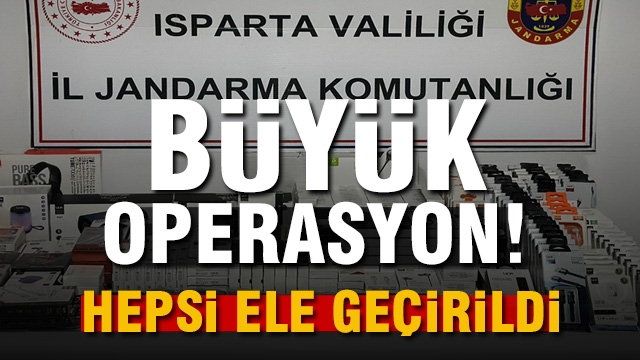Isparta’da 3 Operasyonda Çok Sayıda Kaçak Eşya Ele Geçirildi