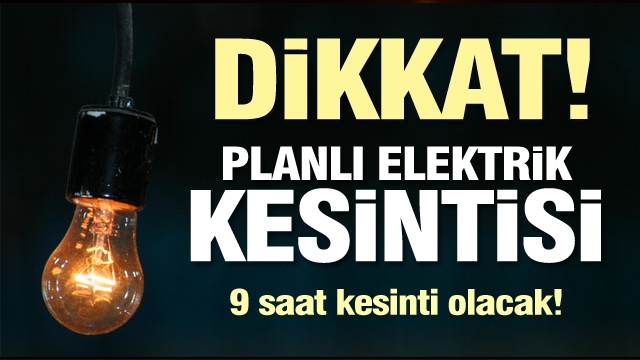 Isparta’da 9 saat planlı elektrik kesintisi 2019