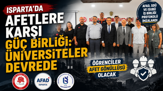 Isparta’da afetlere karşı güç birliği: Üniversiteler devrede