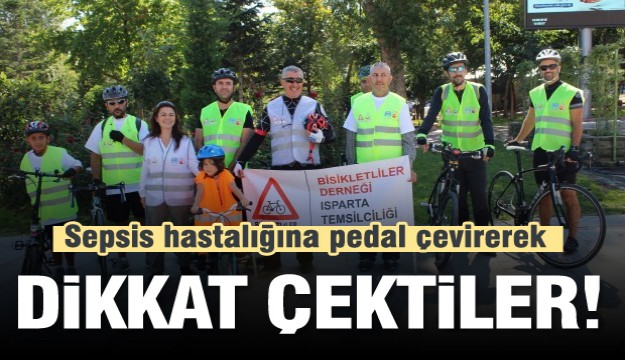  Isparta’da bisikletli Sepsis farkındalık etkinliği  