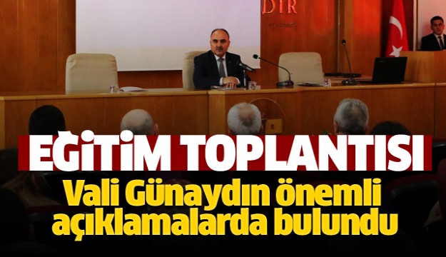 Isparta’da eğitim toplantısı düzenlendi