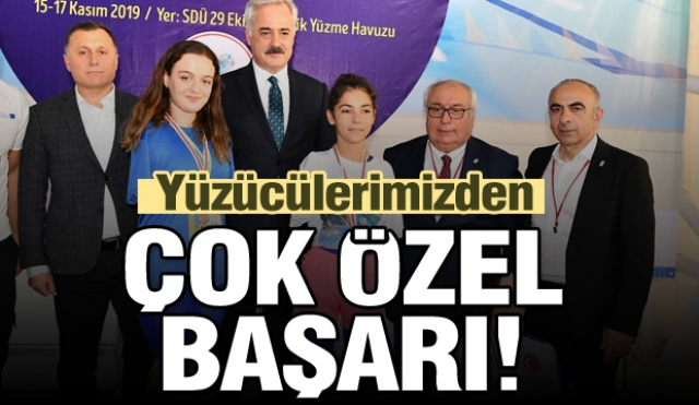  Isparta’da özel sporculardan yüzmede çok özel başarı