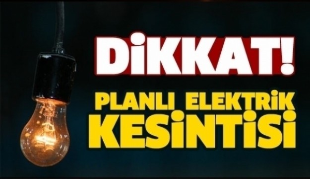 Isparta’da planlı elektrik kesintisi 