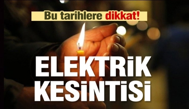 Isparta’da planlı elektrik kesintisi 